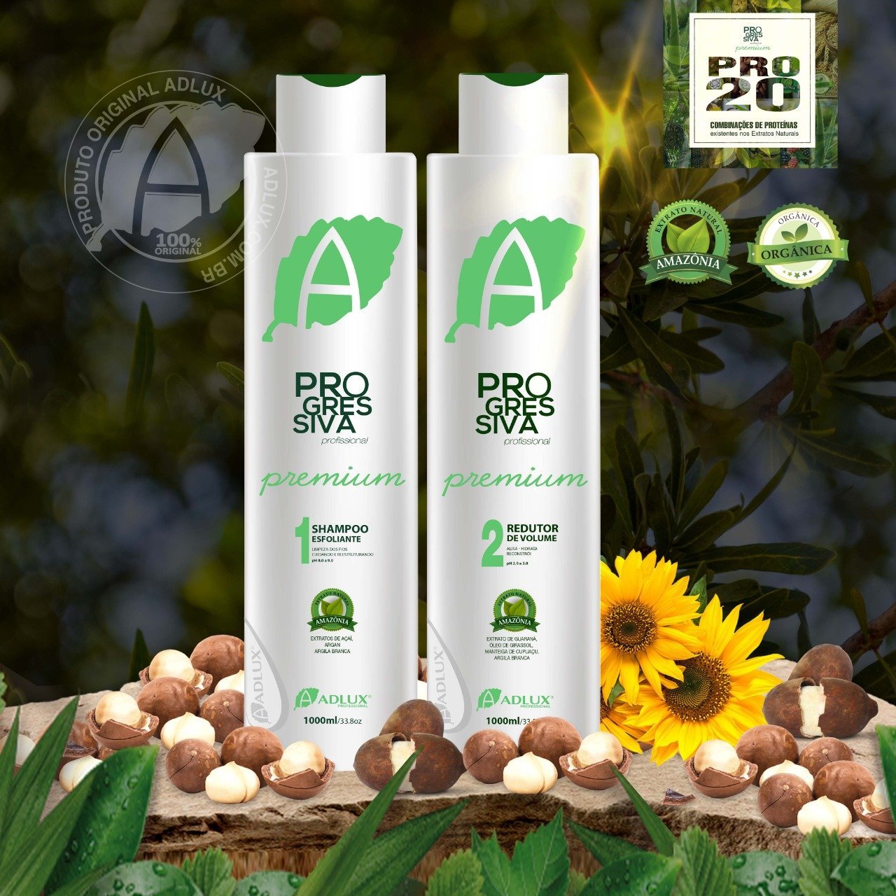 Kit Progressiva Premium PRÓ 20 Profissional – 2 passos